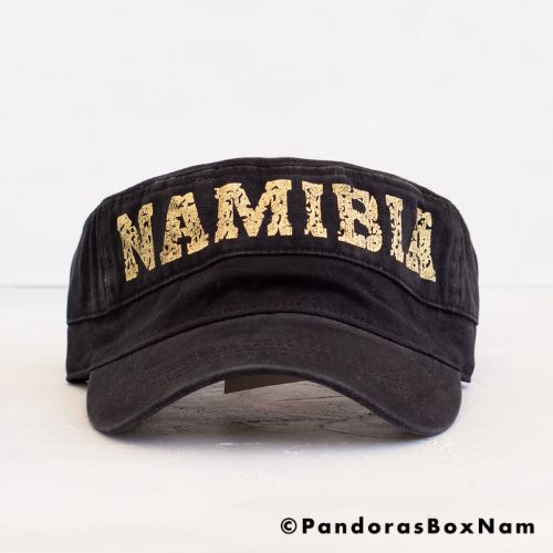 Military Style Namibia Cap - Black – Pandora's Box Namibia