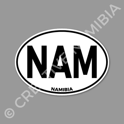 Oval Car Sticker - Namibia – Pandora's Box Namibia